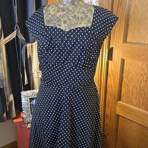 Retro/Polka Dot/Rockabilly Swing Dress with Sweetheart Neckline
